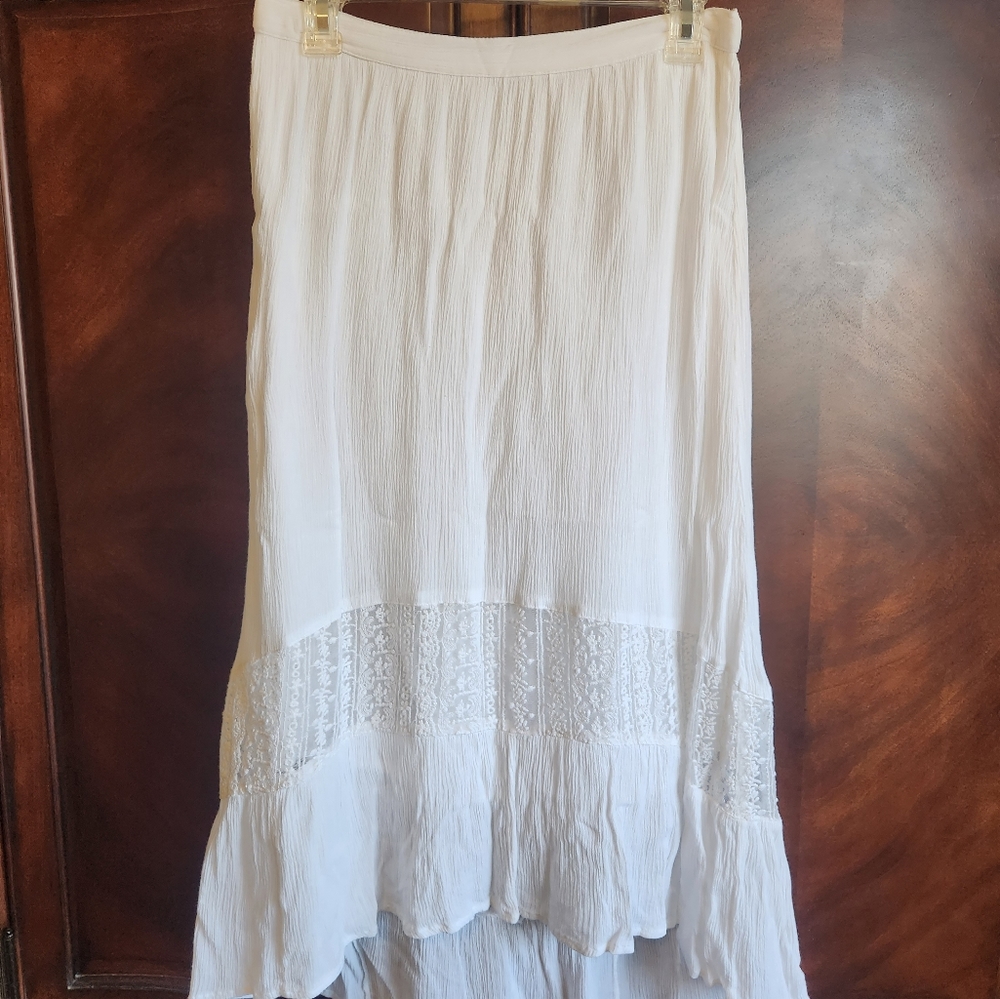 High low flowy skirt